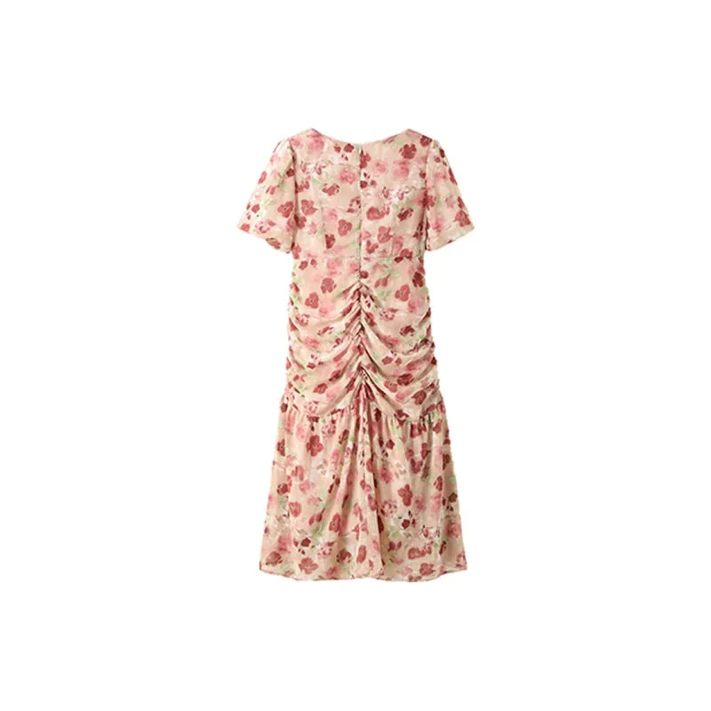 ZCDECO Short Sleeved Dress Women's Multicolor-1