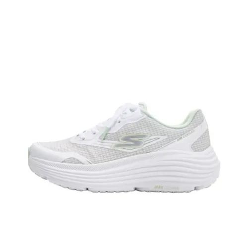 Skechers Sport Cushioning Wear-Resistant Low-Top Running Shoes Women's White Green