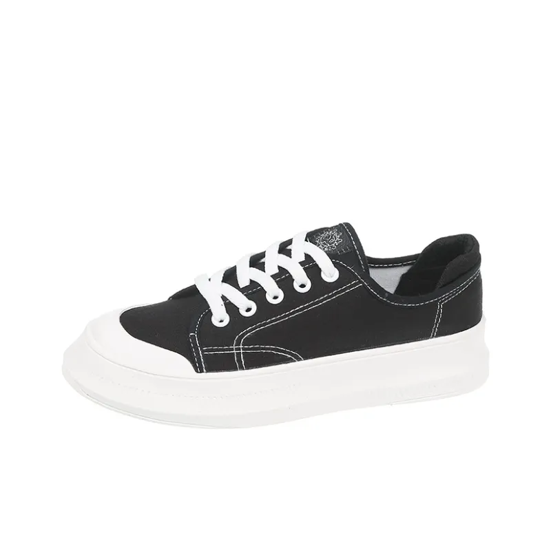 Fawn Miri Canvas Shoes Women's Low Top White/Black/Purple Blue-5