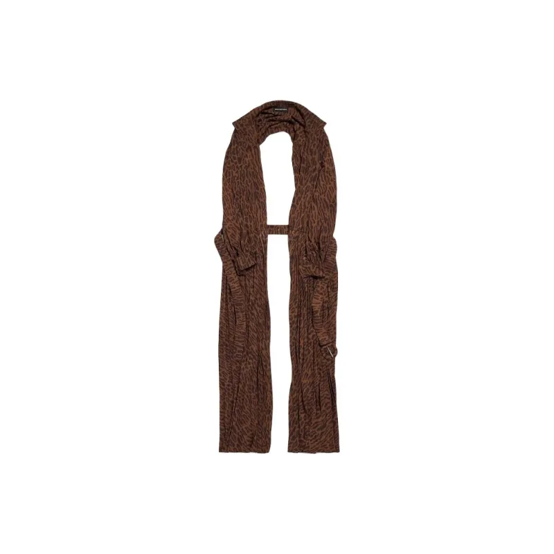 Balenciaga Polyester Shawls Women's Brown-0