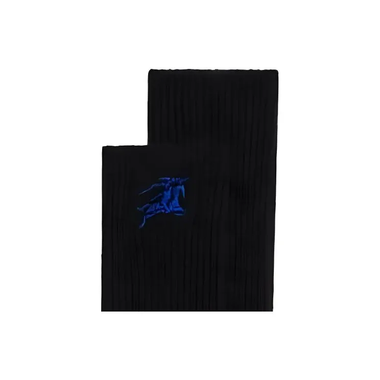Burberry FW23 Knee-High Socks Men's 1 Pack Black-4