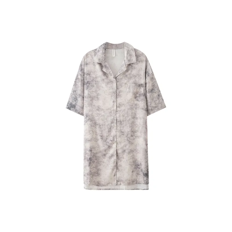 Qin Jing Nightgown Women's Gray-0