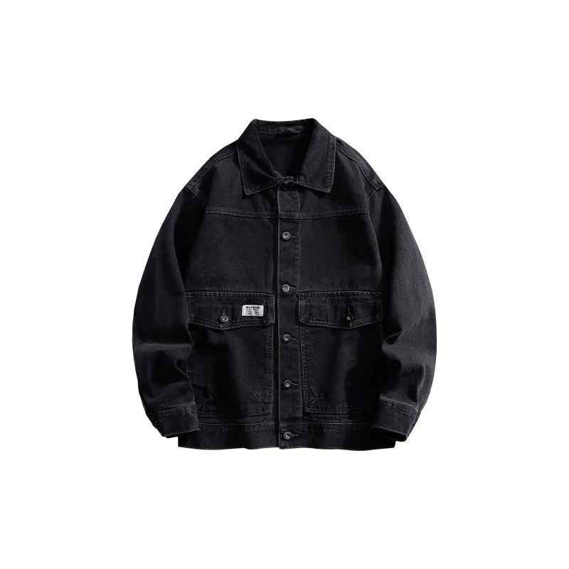 DJ.SPIRIT Denim Jacket Unisex Denim Red-0
