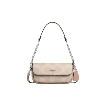 COACH Artificial Leather Crossbody Bag, Shoulder Bag Small Size Women's Beige