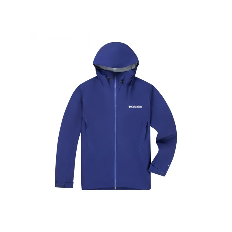Columbia Hiking Urban Living/Travel/Commuting Water-Resistant Windproof Breathable Warm Windbreaker Jacket Men's Blue-0