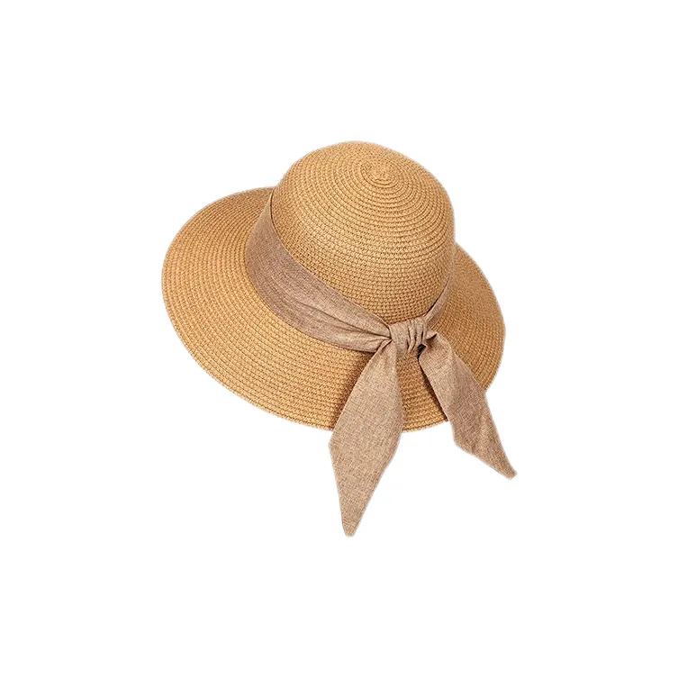 MINGYUANDAILI Straw Woven Sun Protection Hats Women's-2