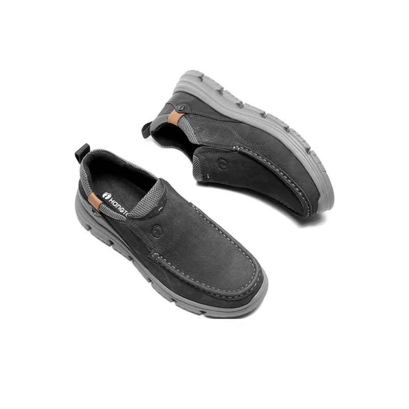 HANG TEN Men's Casual Shoes Men Low Top Black/Brown-4