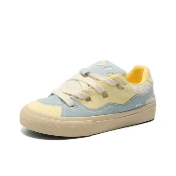 Jinho Slip Resistant Low Top Skateboard Shoes Men's Blue Yellow