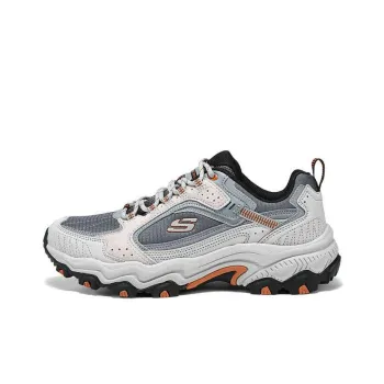 Skechers OUTDOOR Cushioning Coverage Support Low Top Trekking Shoes Men's Gray Black