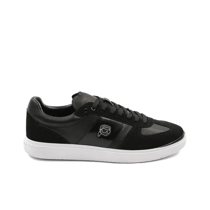 KARL LAGERFELD Atlas Ikon Low Top Skateboard Shoes Men's Black-1