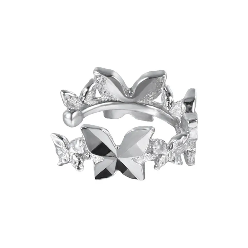 Eclater 925 Sterling Silver Clip On Earrings Women's-0