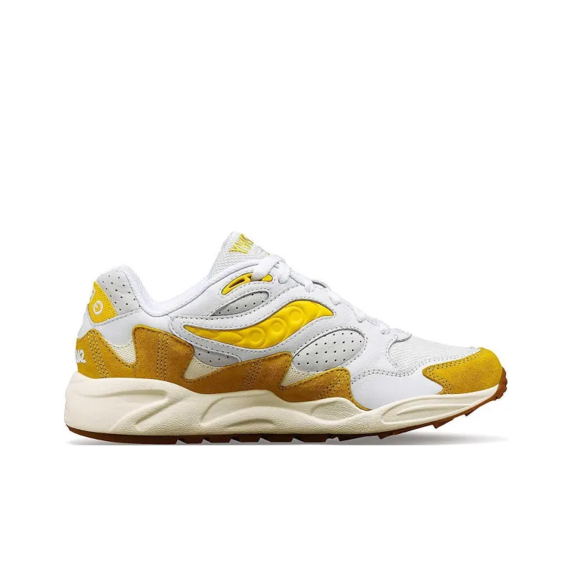 saucony Grid Shadow 2 'Ivy Prep - White Yellow'-1