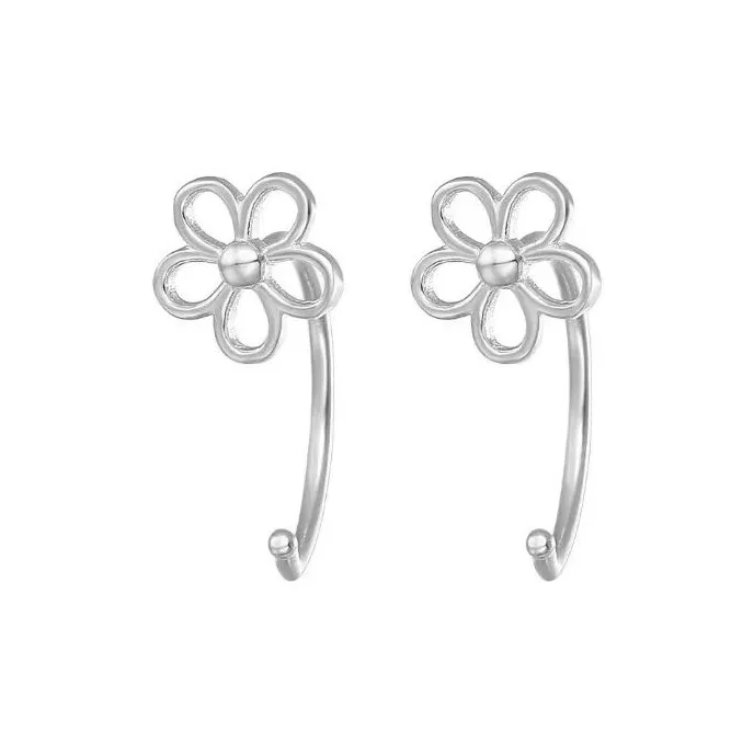 AAJF S999 Fine Silver Earrings Unisex-0