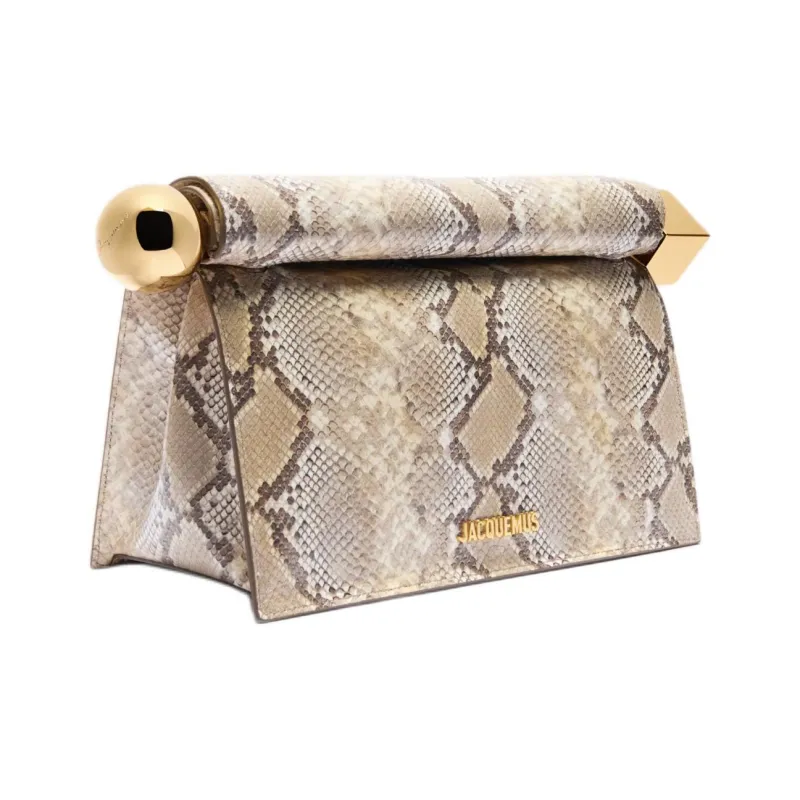 Jacquemus Goat Leather Clutch Regular Women's Light Umber-1
