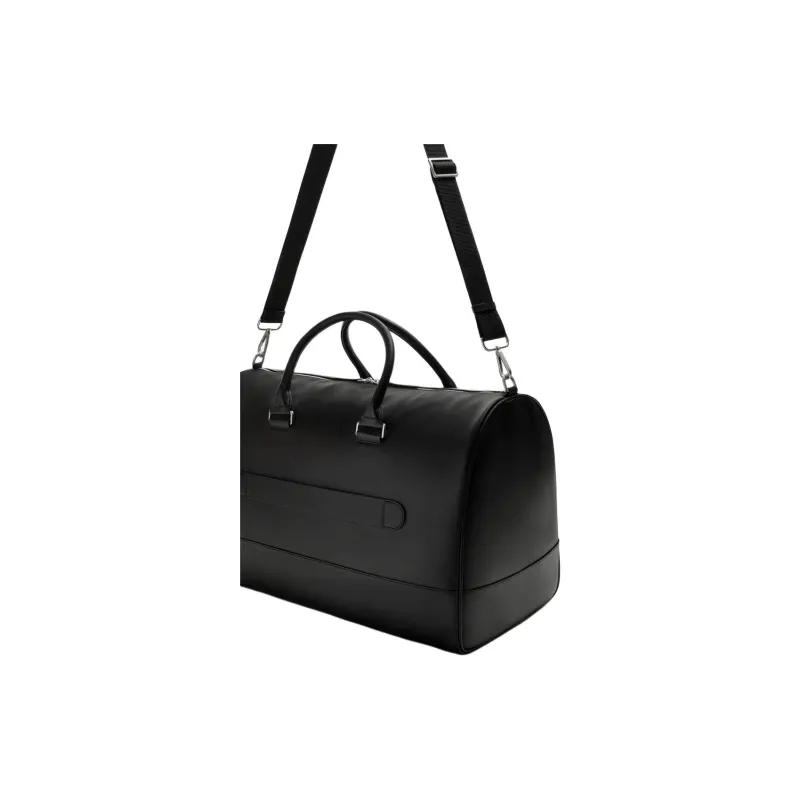 ZARA Polyurethane Travel Bag Men's Black-2