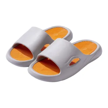ECAC Women's Indoor Home Summer Platform Squashy And Bouncy Feeling Bathroom Slip Resistant Bathing Slippers