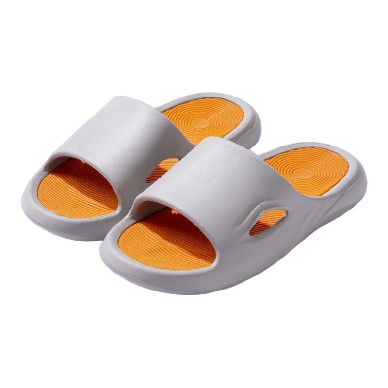 ECAC Women's Indoor Home Summer Platform Squashy And Bouncy Feeling Bathroom Slip Resistant Bathing Slippers-0