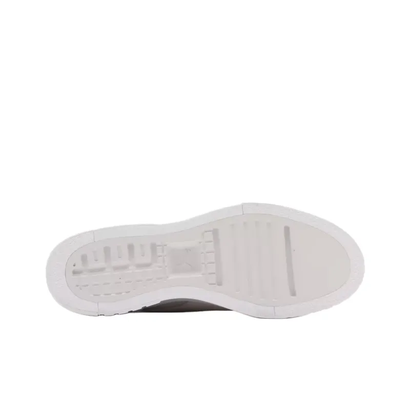 PUMA Cali Wedge Anti Slip Wear Resistant Low Top Skateboard Shoes Women's White Gray-3