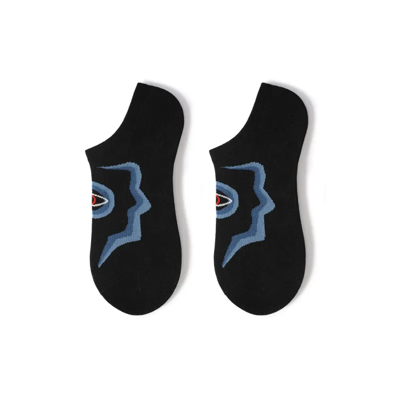 Primeet Ankle Socks Men's 5 Pack Geometric Pattern-18