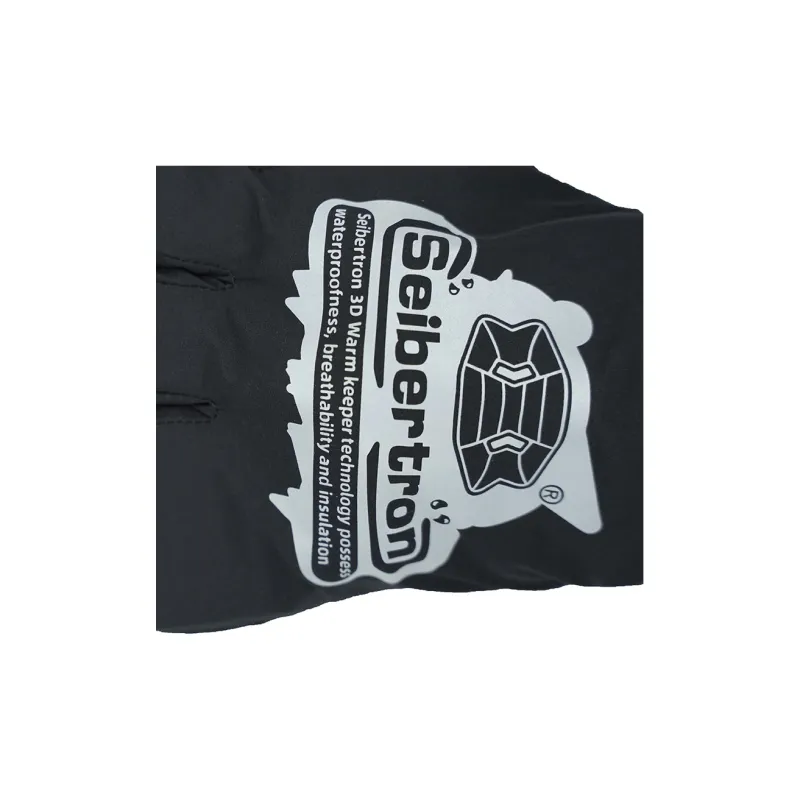 Seibertron Cycling Gear Raincoat Gloves All-Season Unisex Black-7