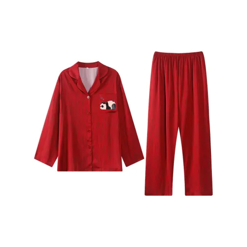 Jovini Pajama Set Men's Gift Box Set Red
