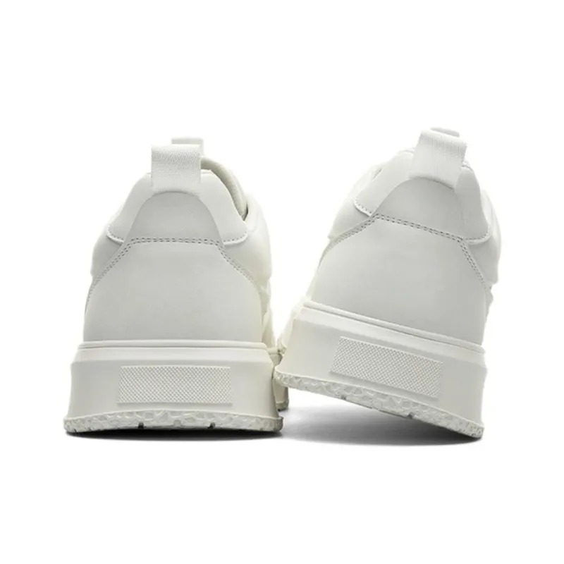JEEP SPIRIT Abrasion-Resistant Low-Top Skateboard Shoes Men's Polar White-3