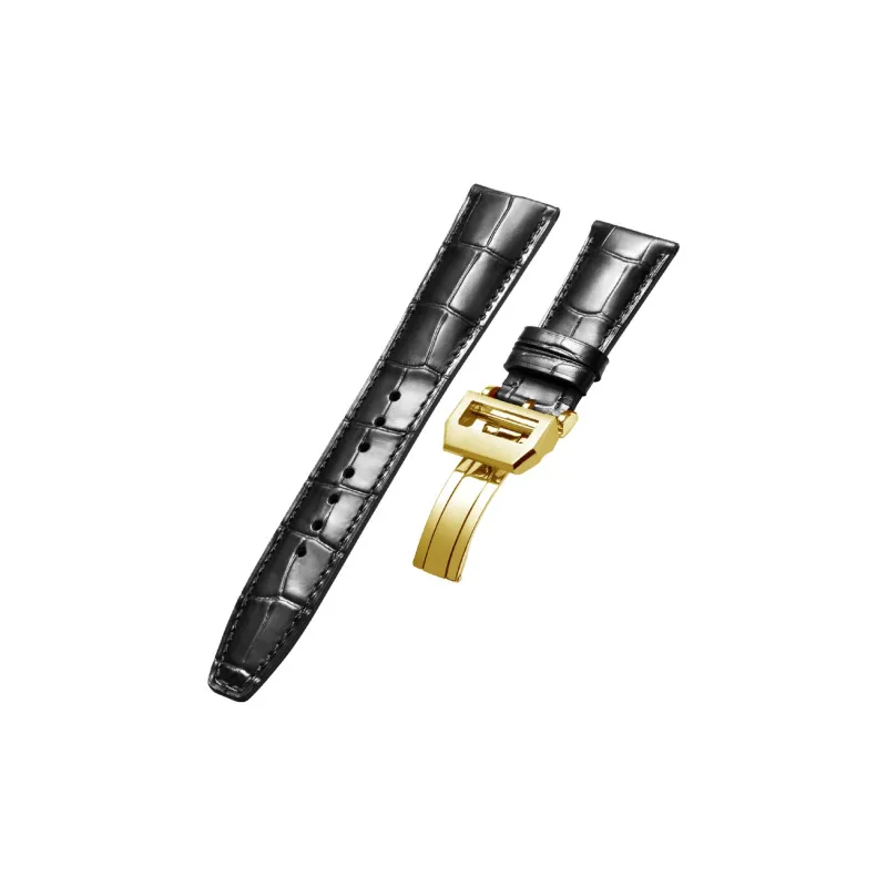 MILANQIAN M&Q IWC Compatibility Watch Band 190mm Cowhide Leather Material-18