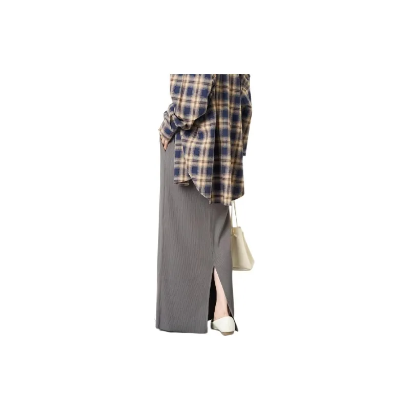 FREAK'S STORE Casual Long Skirt Women's Charcoal Gray-1