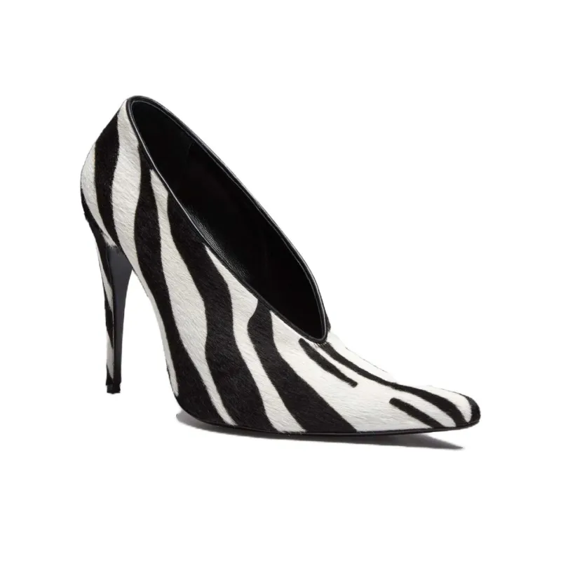MAGDA BUTRYM Slim Heel High Heels Women's Black White-2