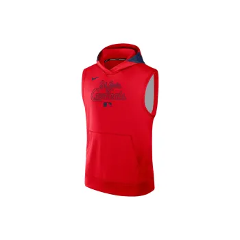 Nike St. Louis Cardinals Authentic Collection Men's Nike Dri FIT Mlb Sleeveless Pullover Hoodie