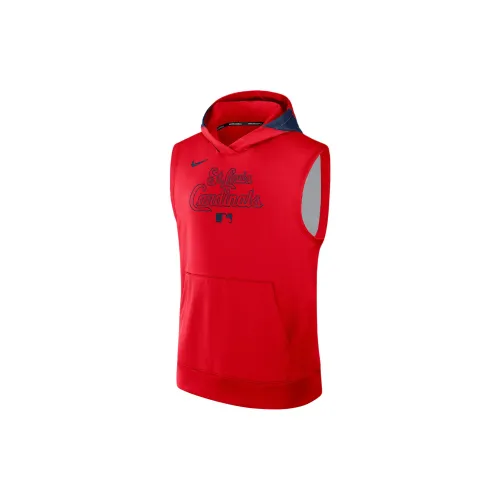 Nike St. Louis Cardinals Authentic Collection Men's Nike Dri FIT Mlb Sleeveless Pane Hoodie