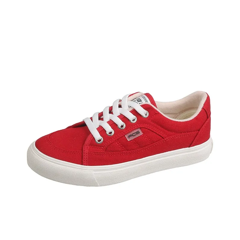 Fawn Miri Canvas Shoes Women's Low Top White/Burgundy/Black/Green/Milk Tea-5