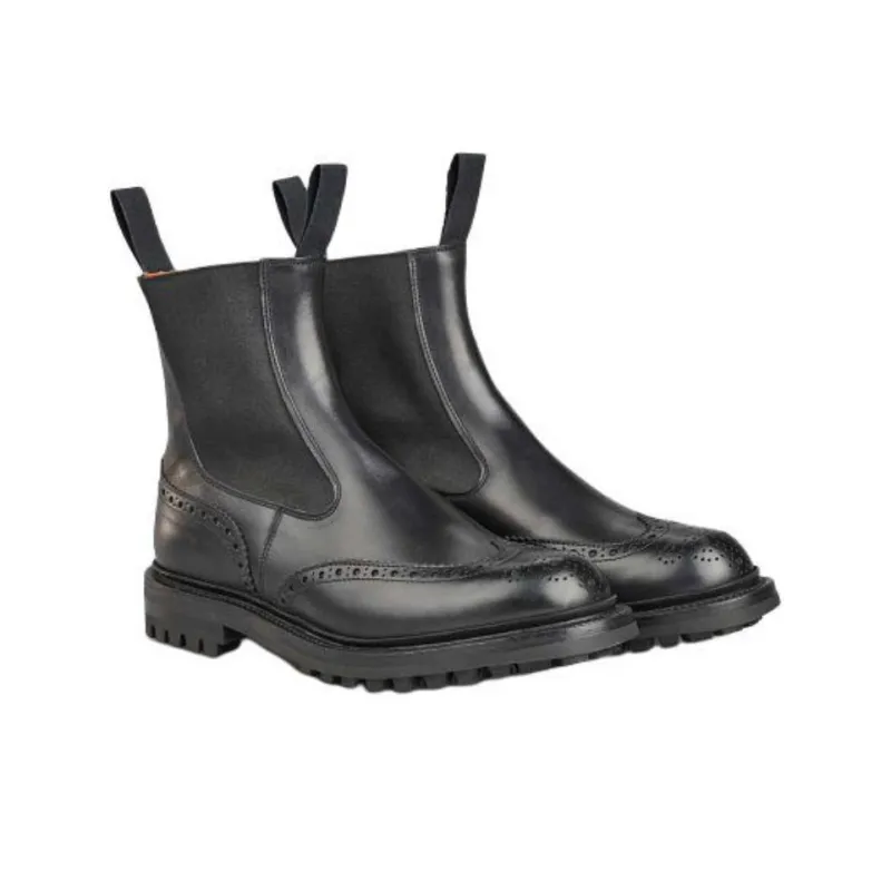 Tricker's Silvia Short Chelsea Boots Women's Black-2