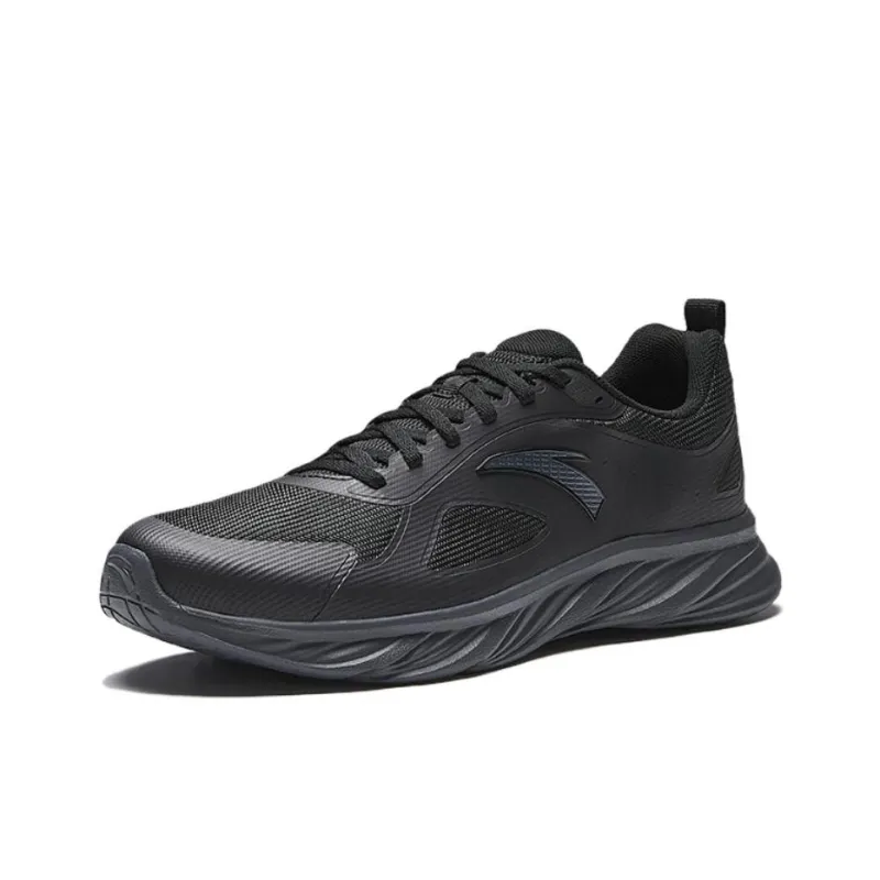 CHAOJIANTA Slip Resistant Breathable Cushioning Low Top Casual Running Shoes Men's Black-1