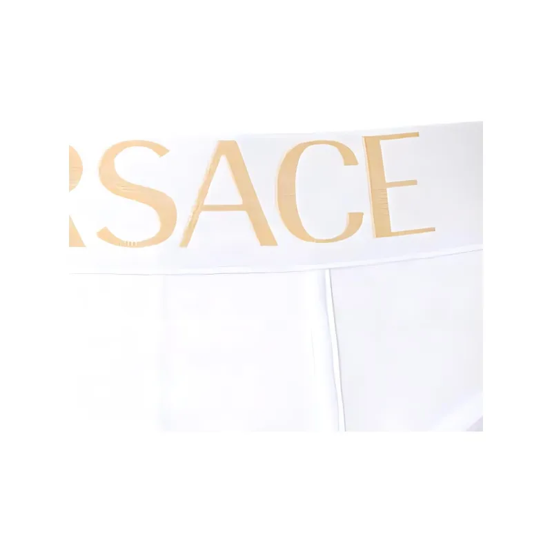 VERSACE Men's FW21 Logo Briefs 1 Packs White-4