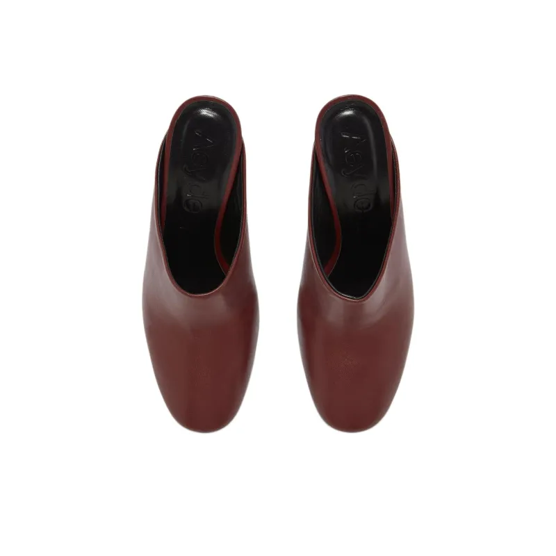 Aeyde Closed Toe Slippers 6.5cm Women's Brown-3