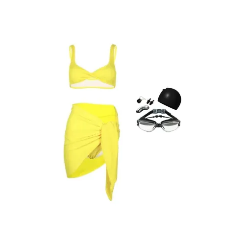 Yalu Preferred Swimming Sets Polyester Pool Women's Yellow