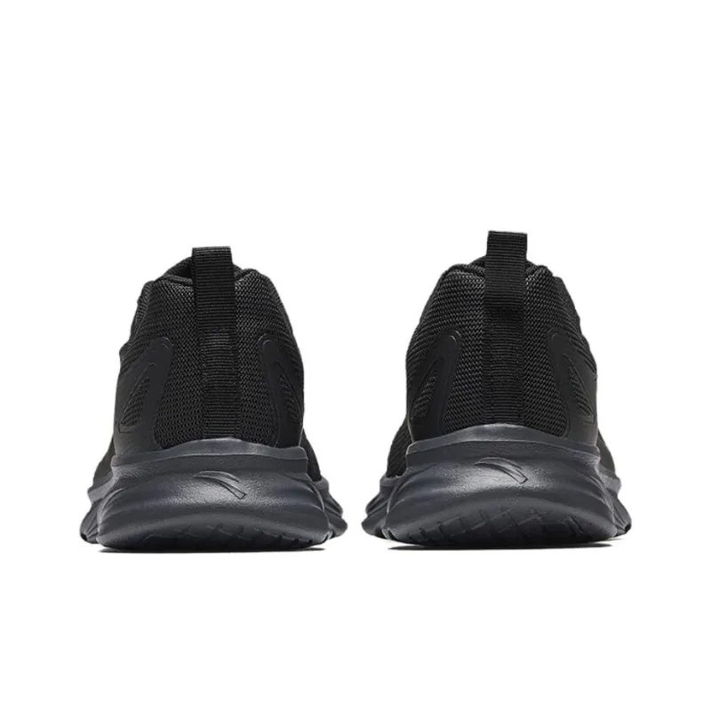 CHAOJIANTA Slip Resistant Breathable Cushioning Low Top Casual Running Shoes Men's Black-3