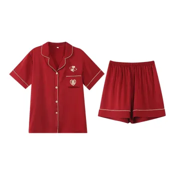 Jovini Pajama Set Women's Gift Box Set Red