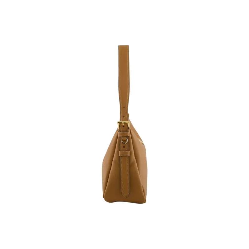 PRADA Calfskin Shoulder Bag Regular Women's Caramel Brown-2
