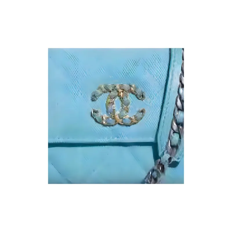 CHANEL Denim With Calfskin Wallet, Crossbody Bag, Shoulder Bag Women's Blue-1