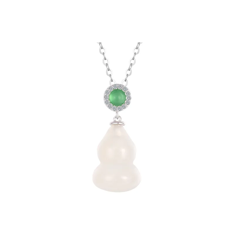 Golden Bliss Chalcedony Necklaces Women's-6