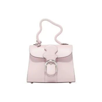 Delvau Brillant Box Calf Calfskin One Shoulder Handbags Mini Women's Light Pink