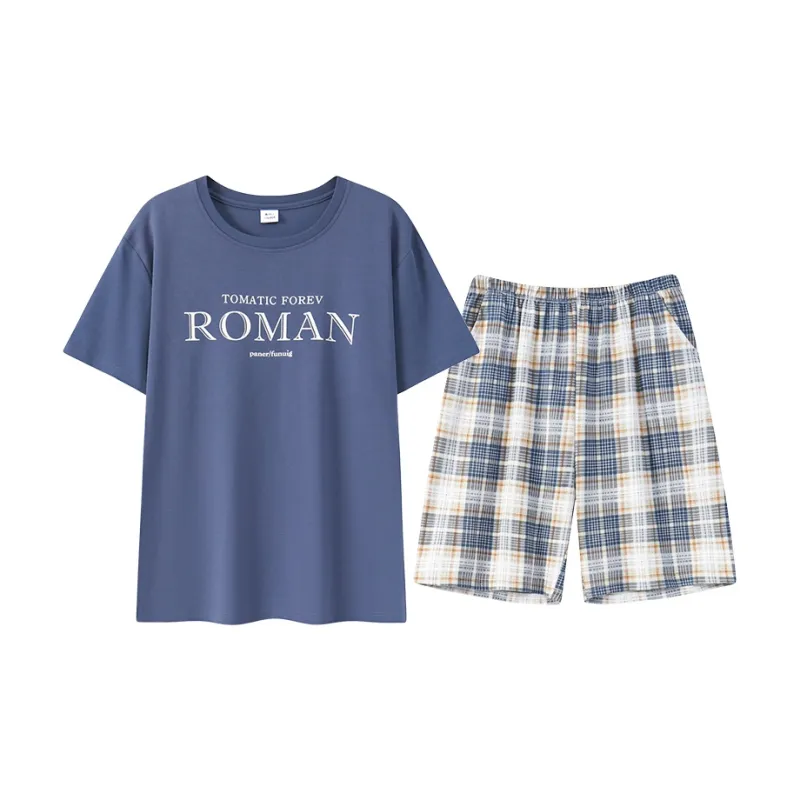 FENTENGCARE Pajama Set Men's Royal Blue-0