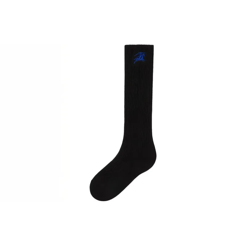 Burberry FW23 Knee-High Socks Men's 1 Pack Black-1