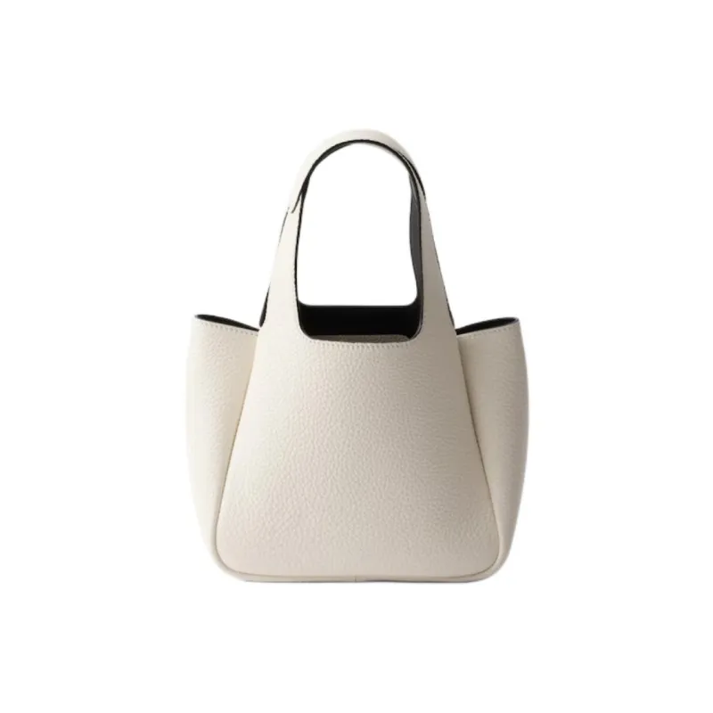 PRADA Leather Handbag Mini Women's White-3