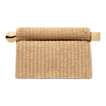Jacquemus Polyamide Clutch Regular Women's Natural