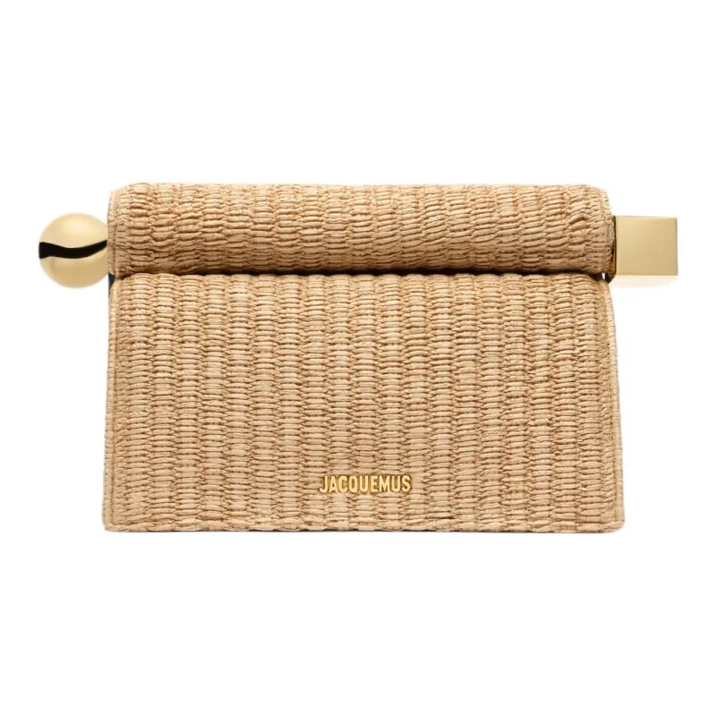 Jacquemus Polyamide Clutch Regular Women's Natural-0