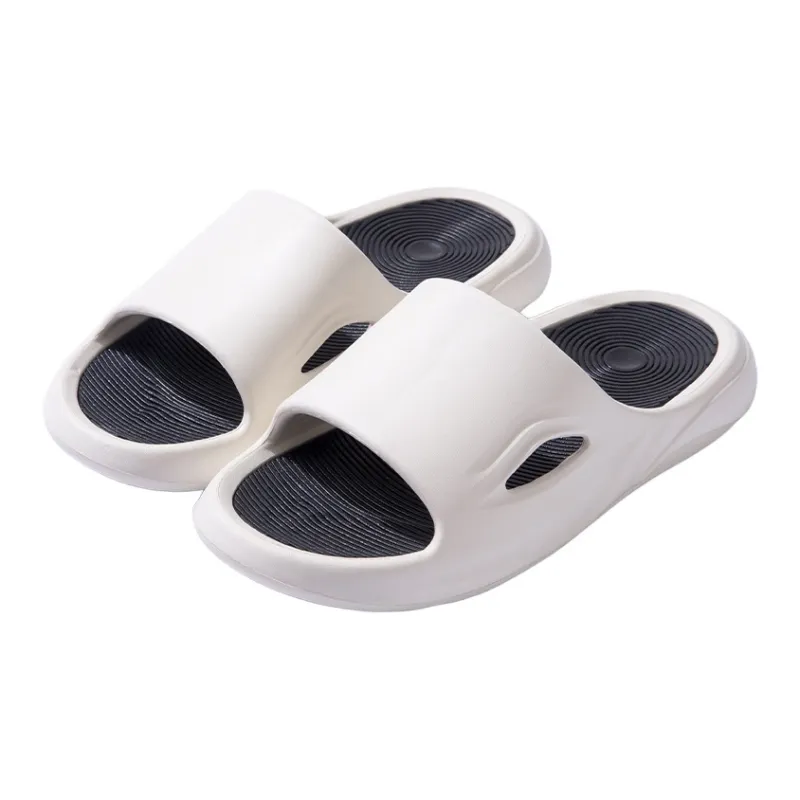 ECAC Women's Indoor Home Summer Platform Squashy And Bouncy Feeling Bathroom Slip Resistant Bathing Slippers-1