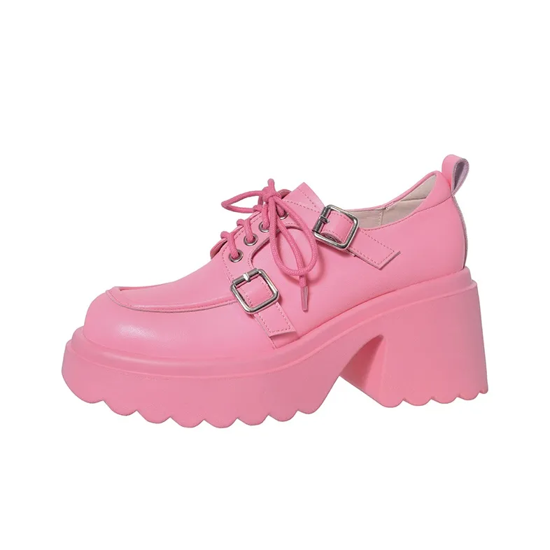 Su Yanjiao Chunky Heel High Heels Women's-4
